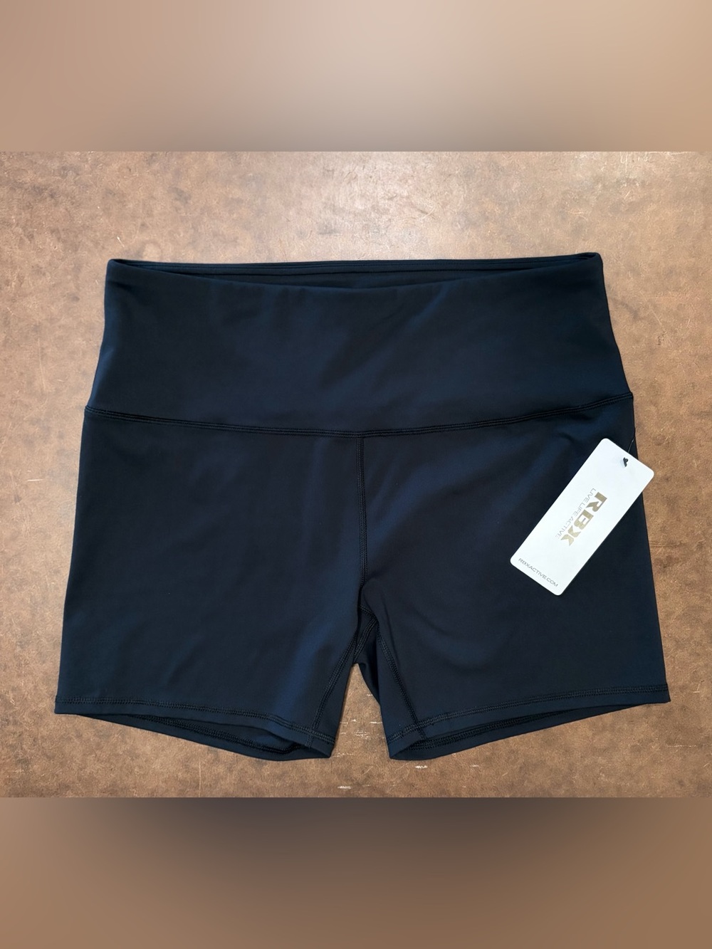 RBX Black Mid-Rise Bike Shorts